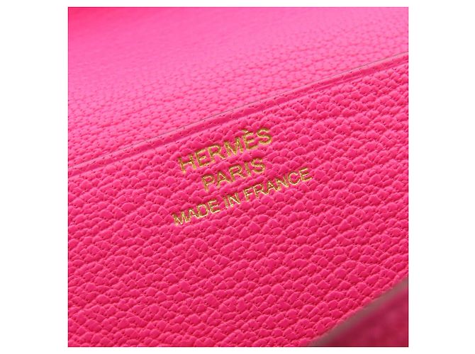 Hermès Chevre Bearn Soufflet Bifold Long Wallet Rosa Pink - Ansicht 7