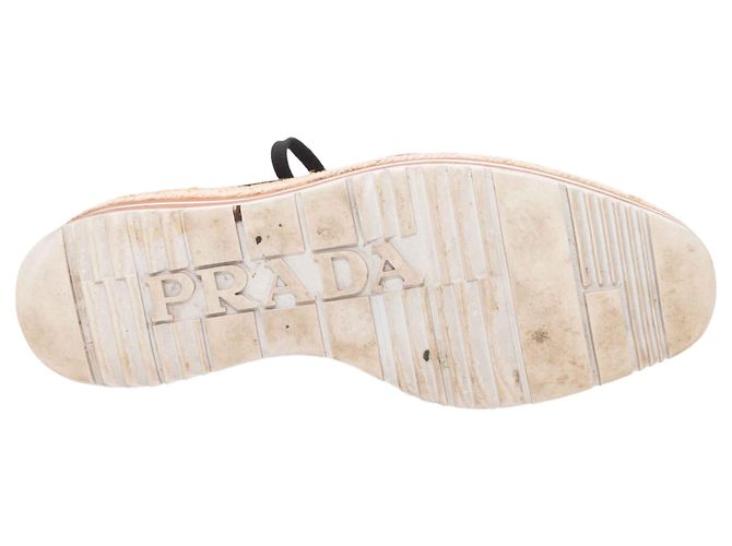 Prada Gestreifte Plateau-Oxfords Braun & Multicolour Größe 38.5 - Ansicht 5
