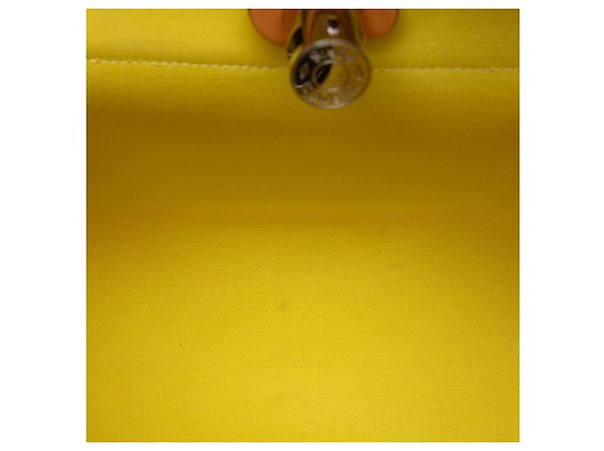 Borsa Hermès Toile Herbag Zip 31 Gialla Giallo - vista 4
