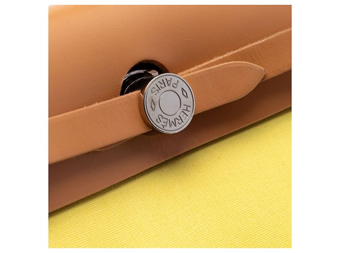 Borsa Hermès Toile Herbag Zip 31 Gialla Giallo - vista 5