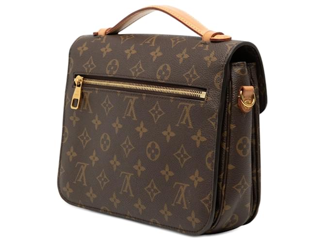 Borsa Louis Vuitton Monogram Pochette Metis marrone - vista 2