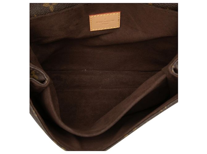 Borsa Louis Vuitton Monogram Pochette Metis marrone - vista 4