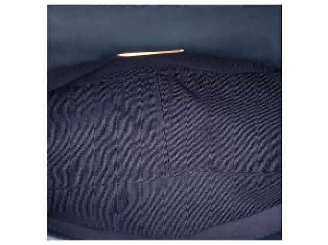 Borsa Chanel Large Canvas 19 con patta blu - vista 4