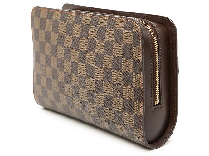 Pochette Louis Vuitton Damier Ebene Saint Louis Marrone - vista 2