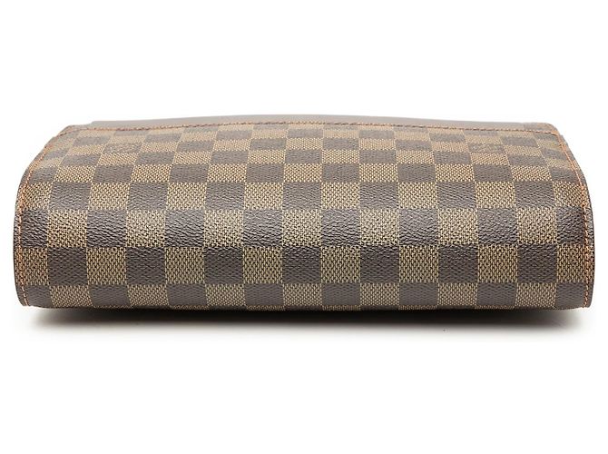 Pochette Louis Vuitton Damier Ebene Saint Louis Marrone - vista 3