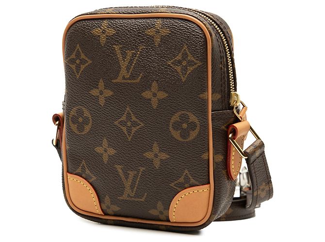 Borsa a tracolla Louis Vuitton Monogram Game On Paname PM marrone - vista 2