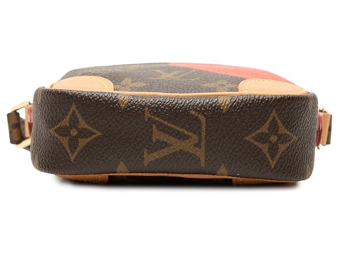 Borsa a tracolla Louis Vuitton Monogram Game On Paname PM marrone - vista 3