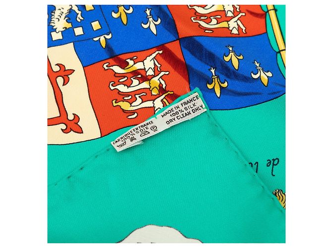 Sciarpa in seta Hermès Pavois Blue 90 Scarves - vista 3
