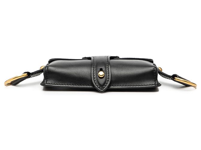 Saddle Mini borsa sella D Bee in pelle nera Dior Nero - vista 3