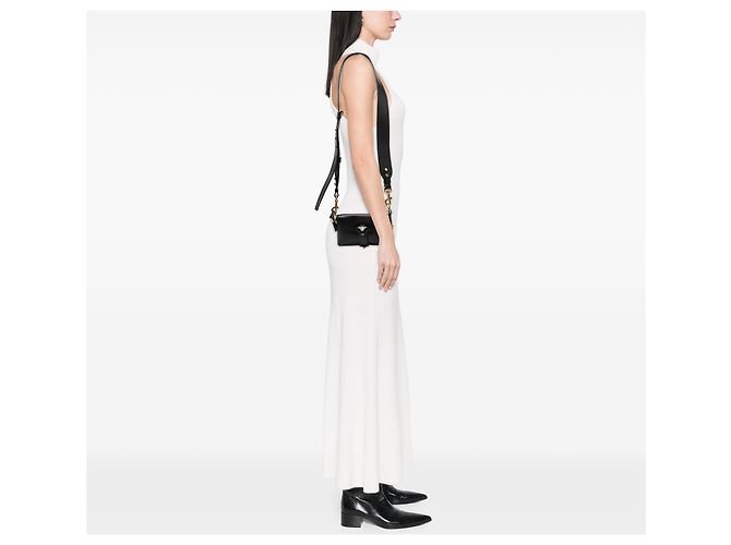 Saddle Mini borsa sella D Bee in pelle nera Dior Nero - vista 7