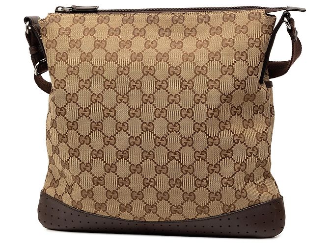Borsa a tracolla Gucci GG Canvas marrone - vista 2