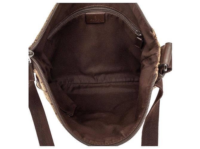 Borsa a tracolla Gucci GG Canvas marrone - vista 4