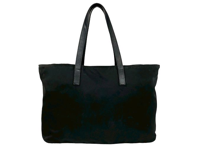 Tote con zip in Tessuto nero Prada - vista 2