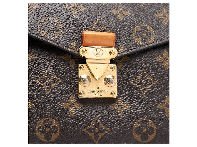 Borsa Louis Vuitton Monogram Pochette Metis marrone - vista 5