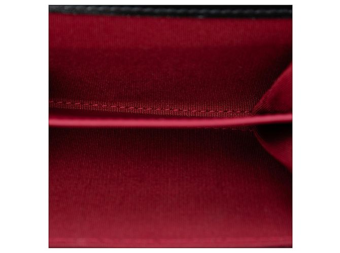 Portafoglio con patta e catena Chanel 19 in agnello trapuntato nero con tracolla - vista 4