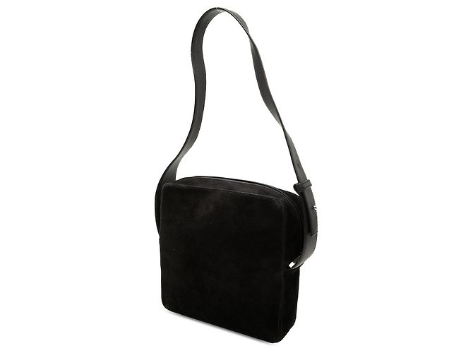Borsa a tracolla in scamosciato nero LOEWE Anagram - vista 2