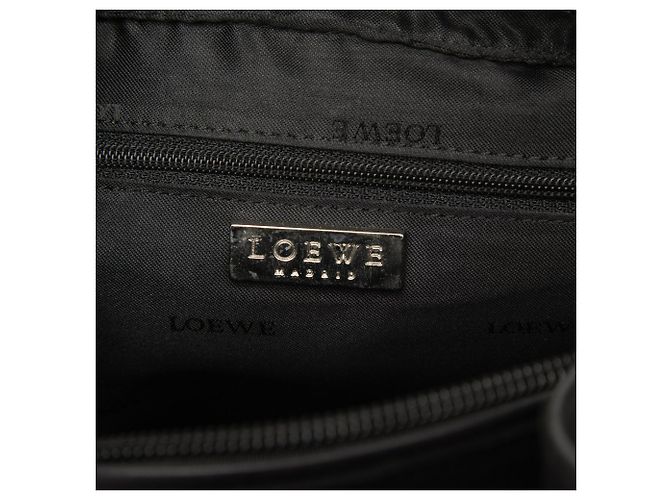 Borsa a tracolla in scamosciato nero LOEWE Anagram - vista 5
