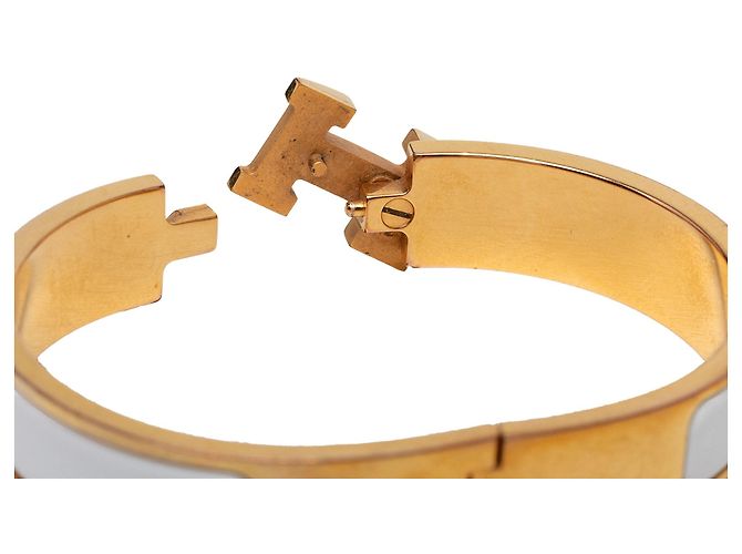 Pulsera Hermès Narrow Enamel Clic H Dorada PM Dorado - vista 5