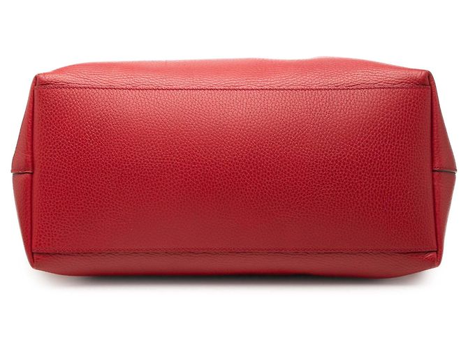 Borsa satchel Gucci Large Dollar Calfskin GG Charm Dome rossa - vista 3