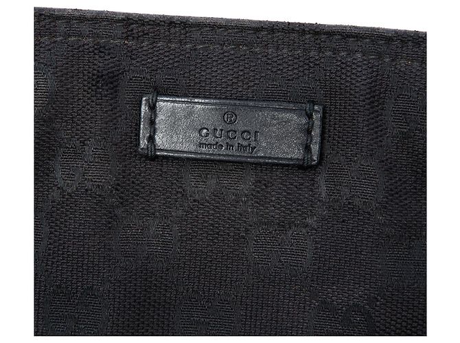 Borsa a tracolla Gucci GG Canvas Web nera Nero - vista 5