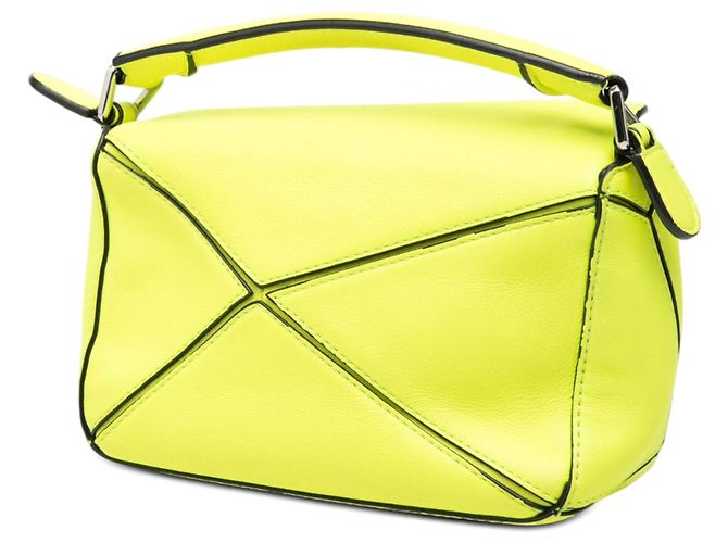 Borsa LOEWE Mini Calfskin Puzzle gialla Giallo - vista 2