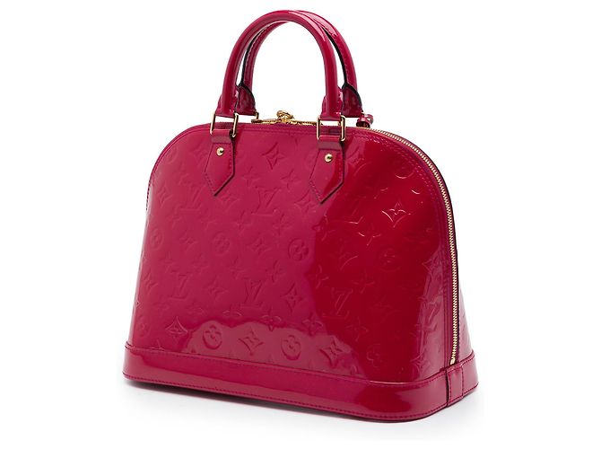 Borsa Louis Vuitton Monogram Vernis Alma PM rossa Rosso - vista 2