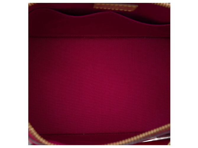 Borsa Louis Vuitton Monogram Vernis Alma PM rossa Rosso - vista 4