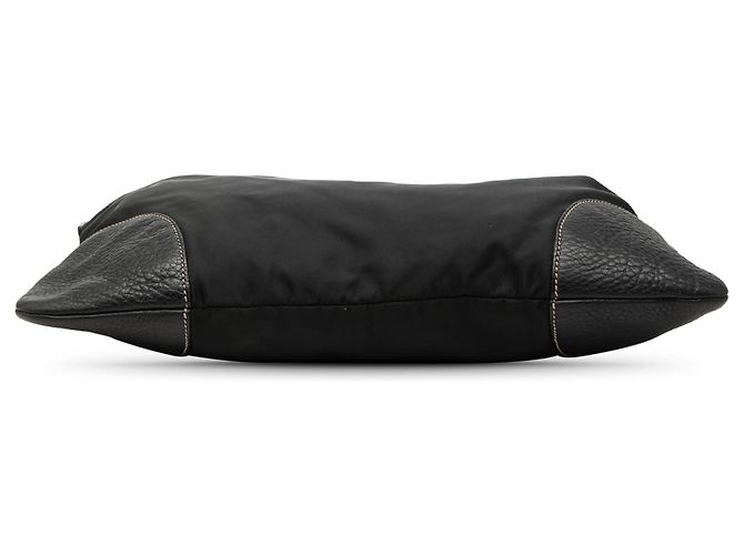 Borsa a tracolla Prada Vitello Daino con finiture in Tessuto nero - vista 3