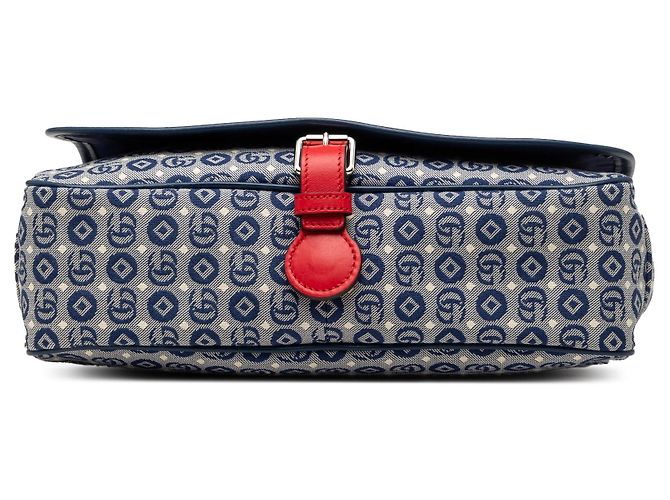 Borsa a tracolla Gucci Kids GG Canvas Star blu - vista 3