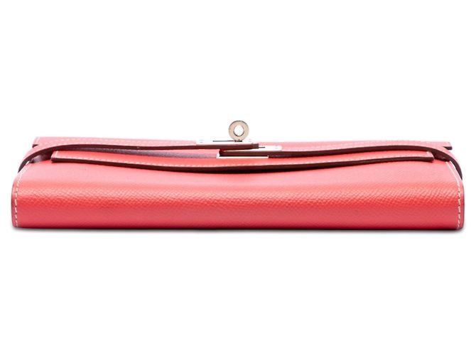Cartera larga Kelly en Epsom rosa Hermès Carteras largas - vista 3
