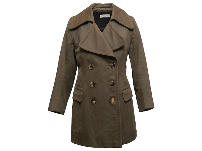 Casaco Peacoat de abotoamento duplo oliva Dries Van Noten Tamanho EU 40 Verde - vista 2