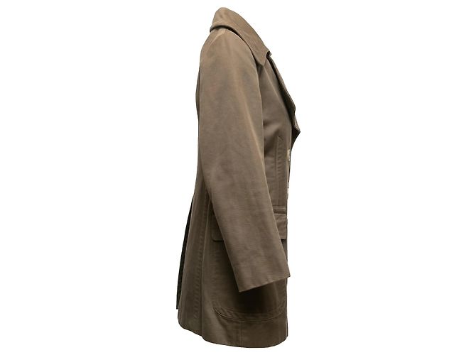 Casaco Peacoat de abotoamento duplo oliva Dries Van Noten Tamanho EU 40 Verde - vista 3