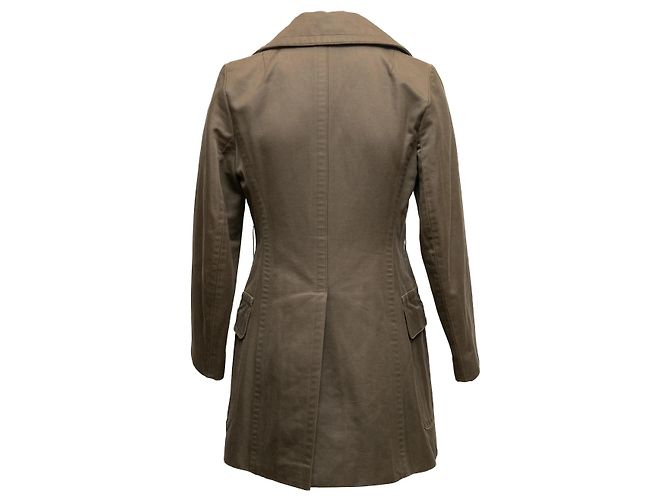 Casaco Peacoat de abotoamento duplo oliva Dries Van Noten Tamanho EU 40 Verde - vista 4