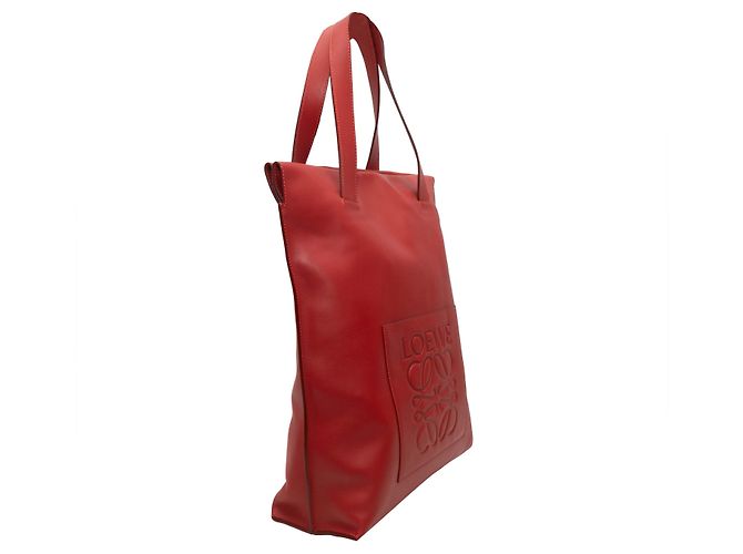 Shopper Tote Anagram rosso Loewe - vista 2