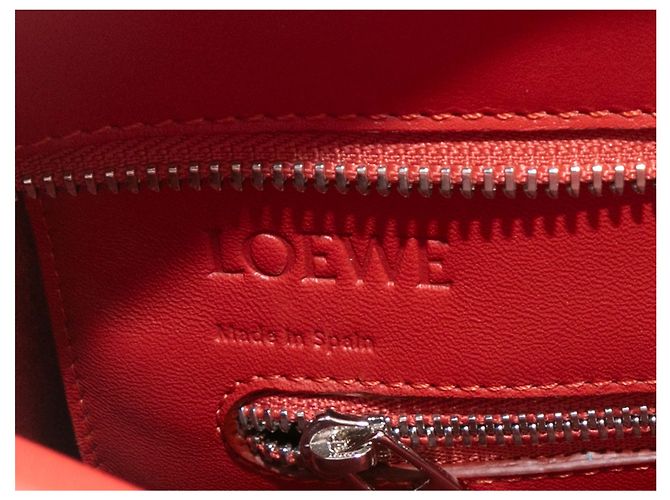 Shopper Tote Anagram rosso Loewe - vista 5
