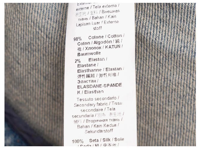 Hellblaue Roberto Cavalli Jeansjacke mit Nieten Größe IT 38 - Ansicht 6