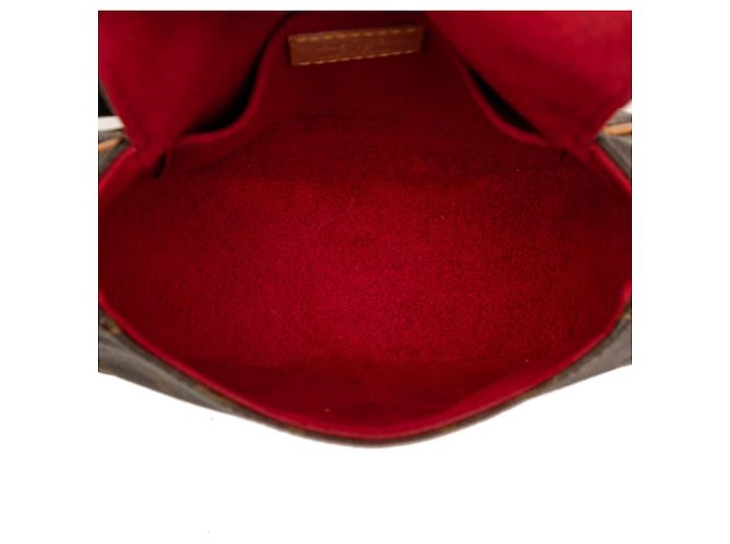 Borsa a tracolla Louis Vuitton Monogram Sac Tambourine marrone - vista 4