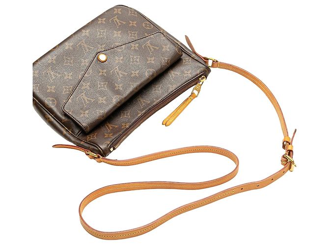 Sac bandoulière Louis Vuitton Monogram Mabillon marron - vue 10