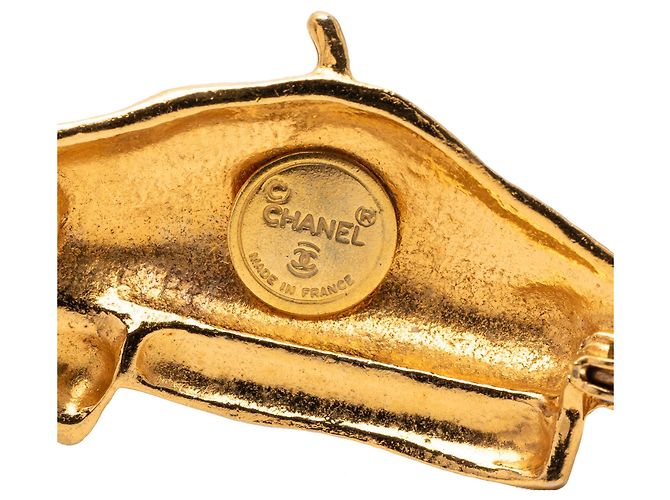 Spilla Berretto Chanel Placcato Oro D'oro - vista 3