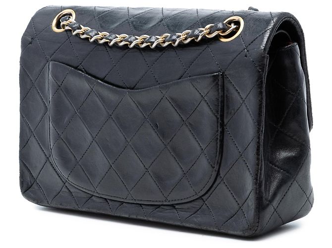Borsa a tracolla Chanel Small Classic in agnello nero - vista 2