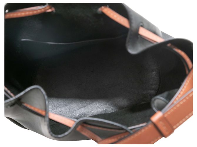 Borsa a tracolla a secchiello Balloon Loewe Nero & Marrone - vista 5