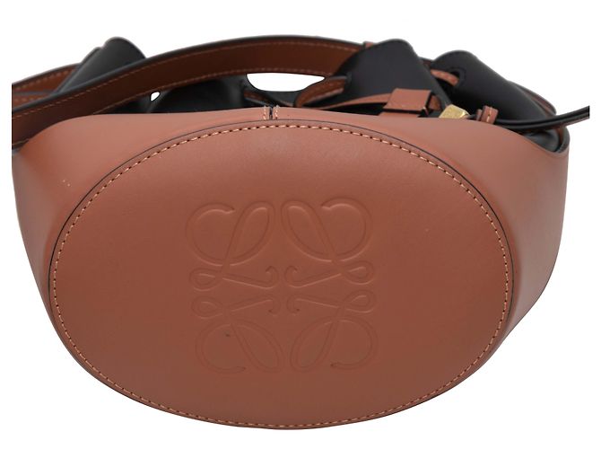 Borsa a tracolla a secchiello Balloon Loewe Nero & Marrone - vista 6