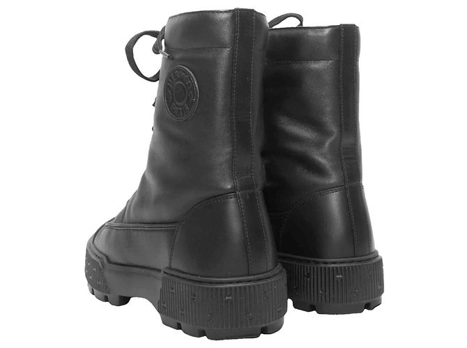 Hermès Schwarze Hermes Leder Schnürstiefel Combat Größe 36 - Ansicht 4