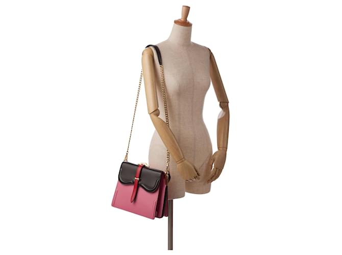 Borsa Prada Belle rosa - vista 10
