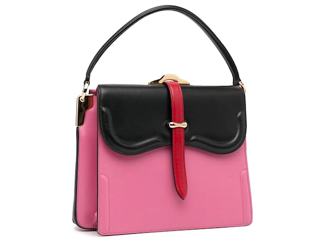 Borsa Prada Belle rosa - vista 2