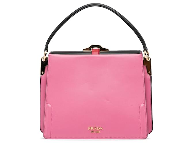 Borsa Prada Belle rosa - vista 4