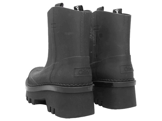 Chloé Schwarze Chloe Gummistiefel Größe 37 - Ansicht 3