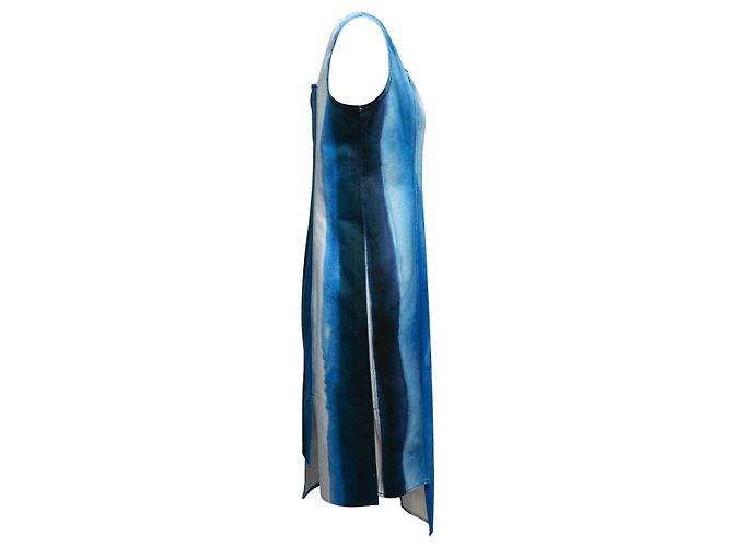 Abito senza maniche a righe acquerello blu Marni Taglia US M - vista 2