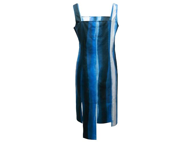 Abito senza maniche a righe acquerello blu Marni Taglia US M - vista 3