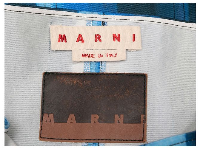 Abito senza maniche a righe acquerello blu Marni Taglia US M - vista 4